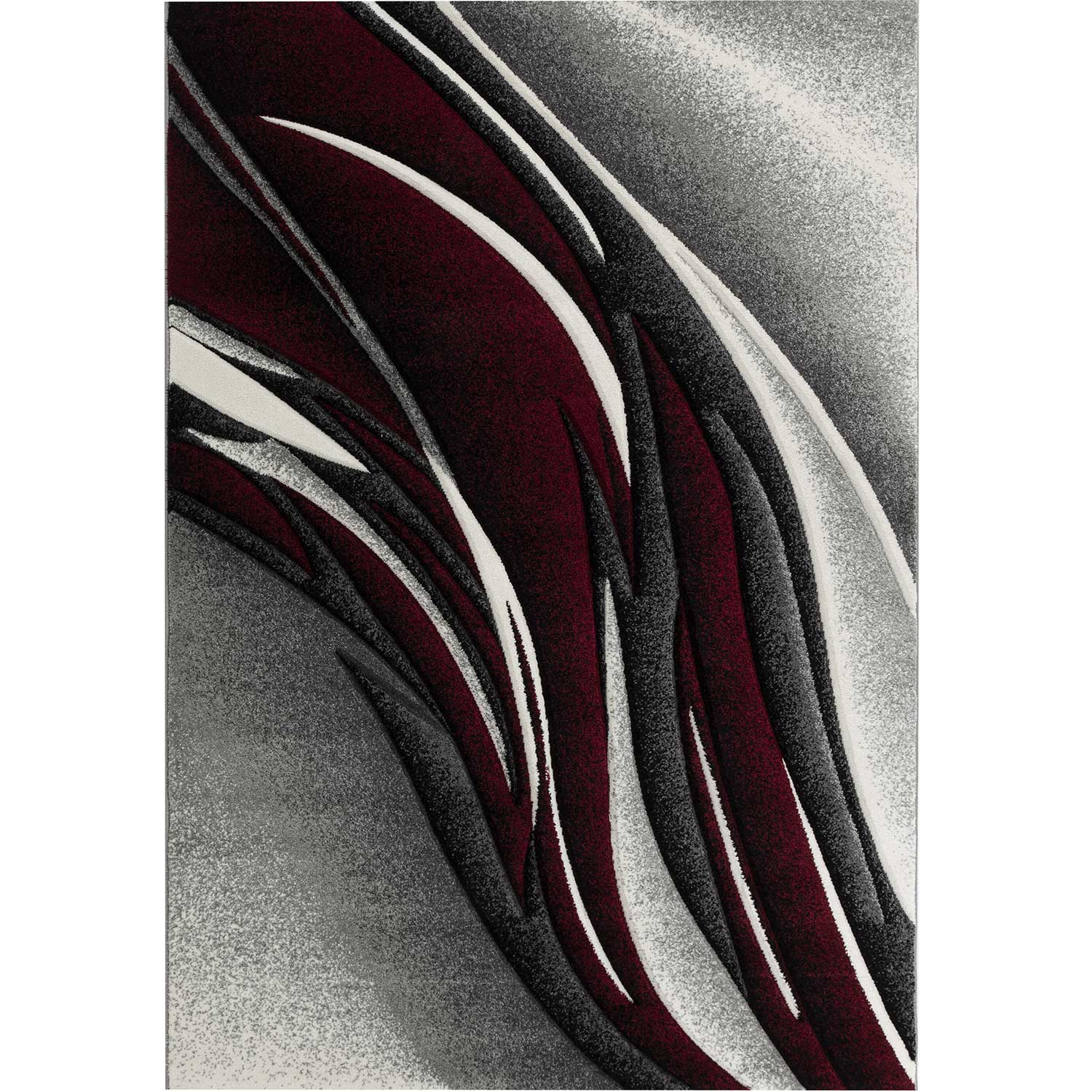 KOSTO - Tapis graphique carving rouge 120x160cm KOSTO - Tapis graphique carving rouge 120x160cm