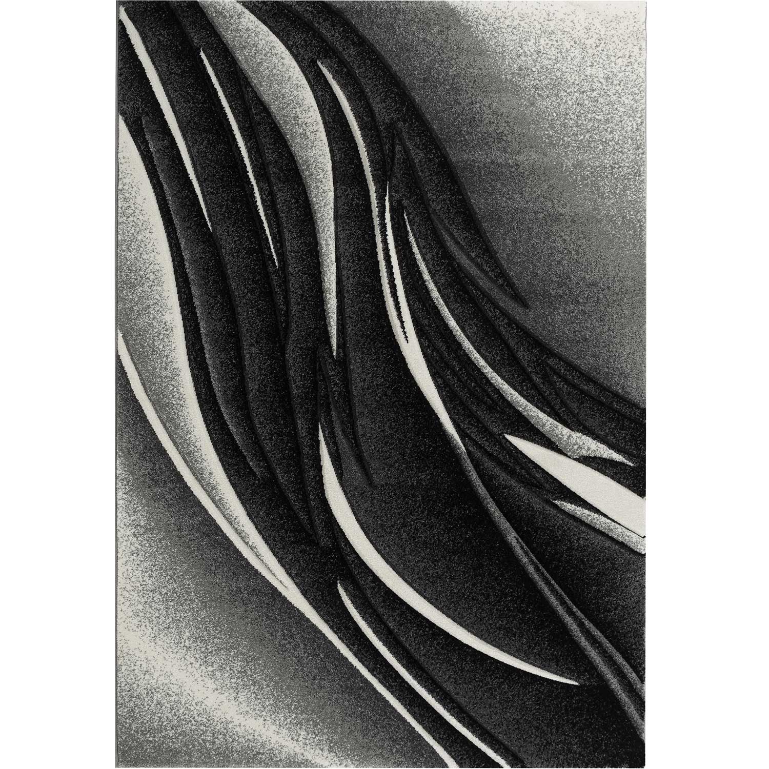 KOSTO - Tapis graphique carving gris 200x280cm KOSTO - Tapis graphique carving gris 200x280cm
