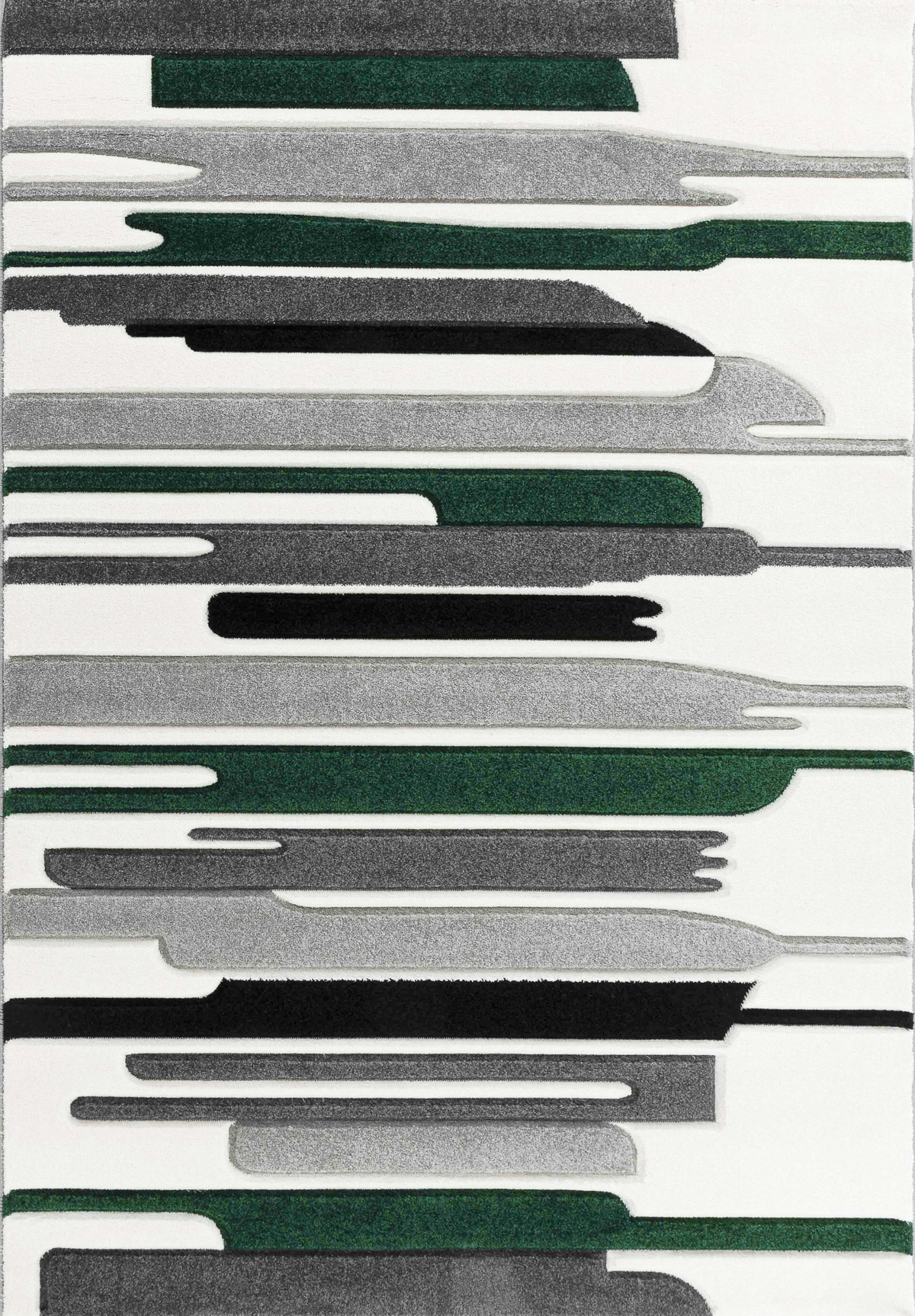 KOSTO - Tapis graphique carving vert 160x230cm KOSTO - Tapis graphique carving vert 160x230cm