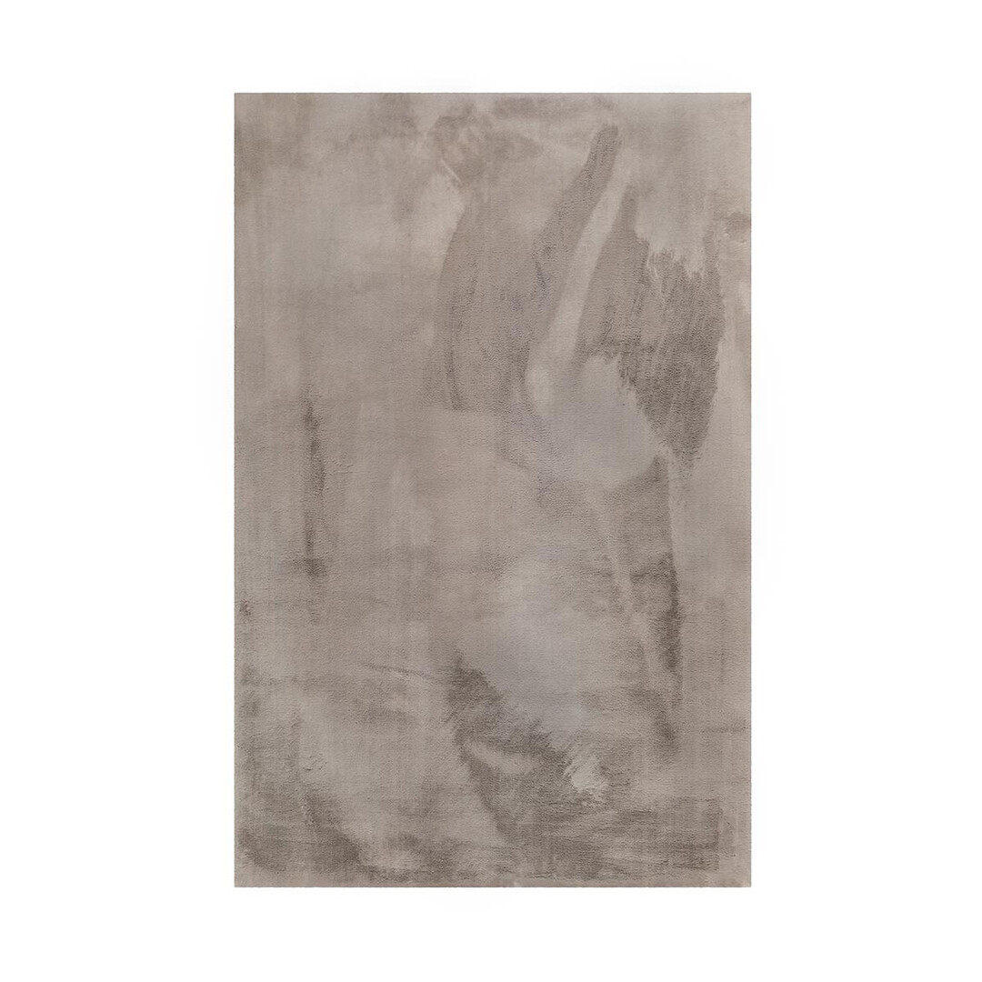 Tapis effet peau de lapin doux tufté gris salon, chambre 190x130 Tapis effet peau de lapin doux tufté gris salon, chambre 190x130