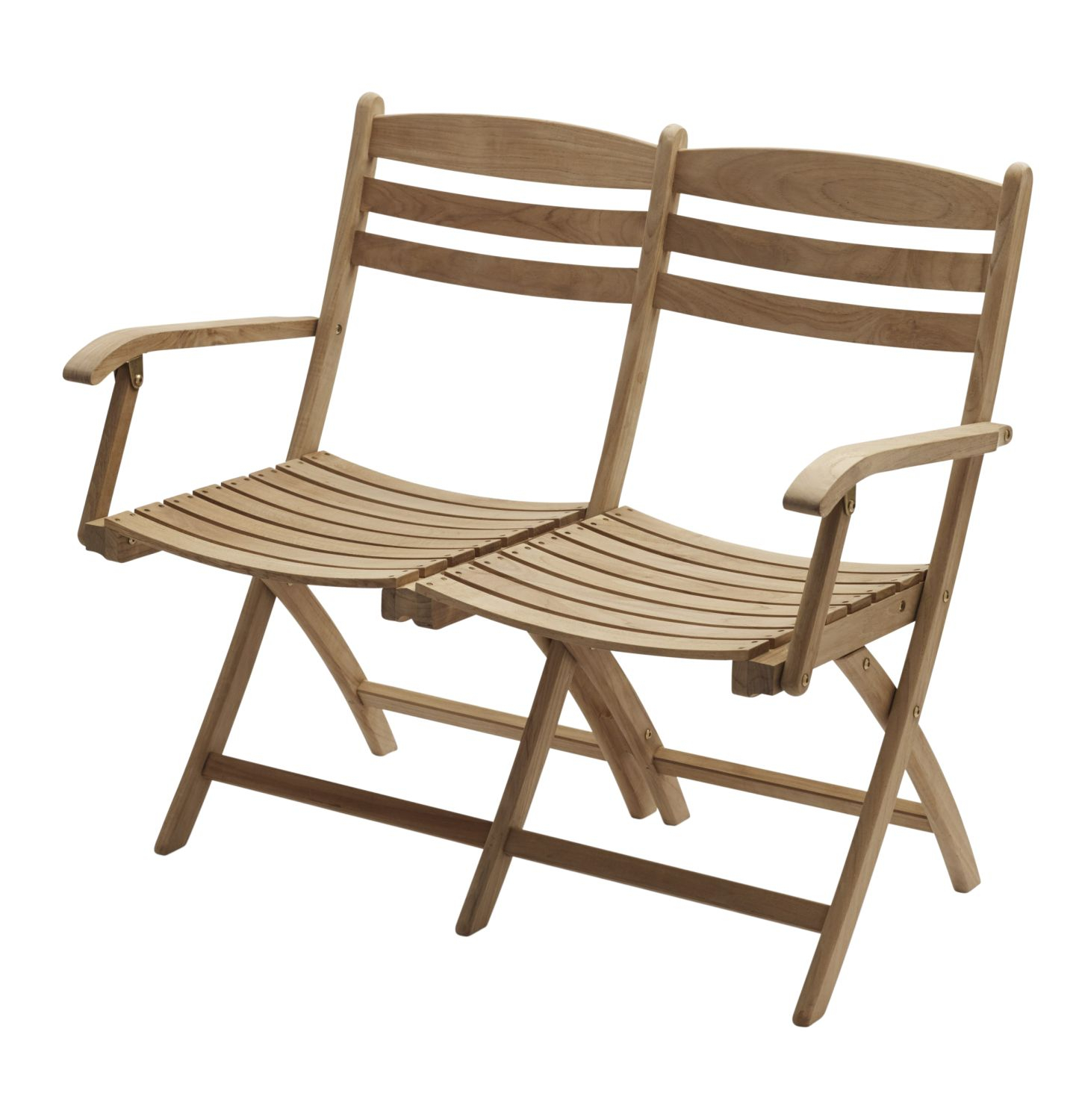 Banc 2 places en bois de teck Banc 2 places en bois de teck