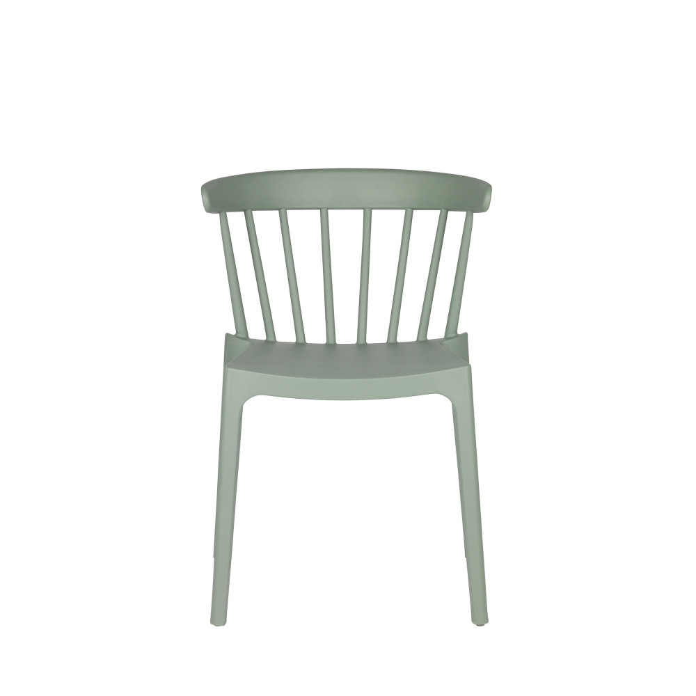 2 chaises indoor et outdoor en plastique vert