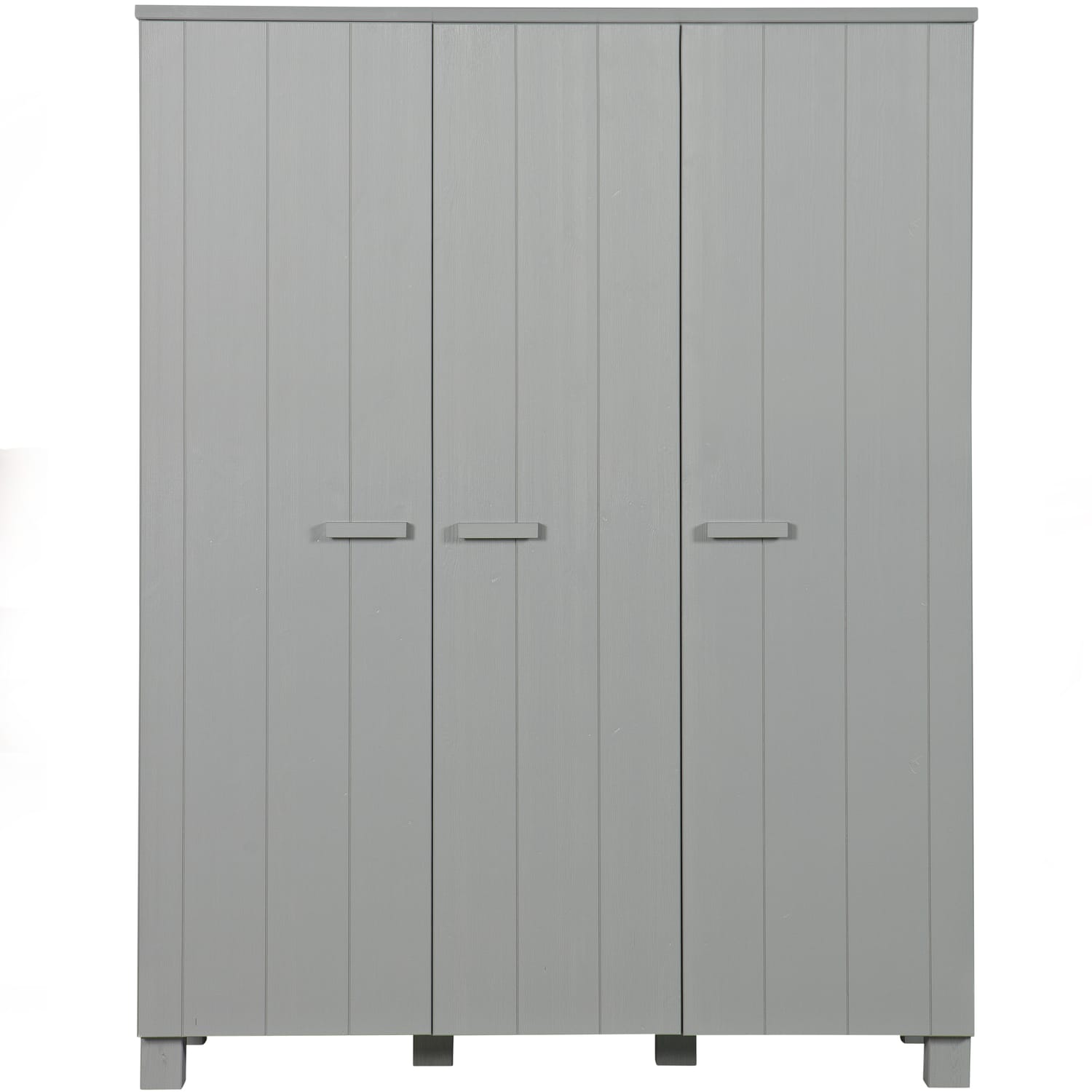 Armoire pin brossé 3 portes gris béton Armoire pin brossé 3 portes gris béton