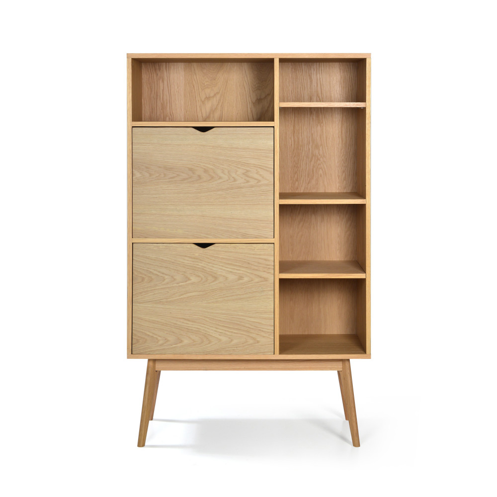 Buffet haut design 2 portes chêne
