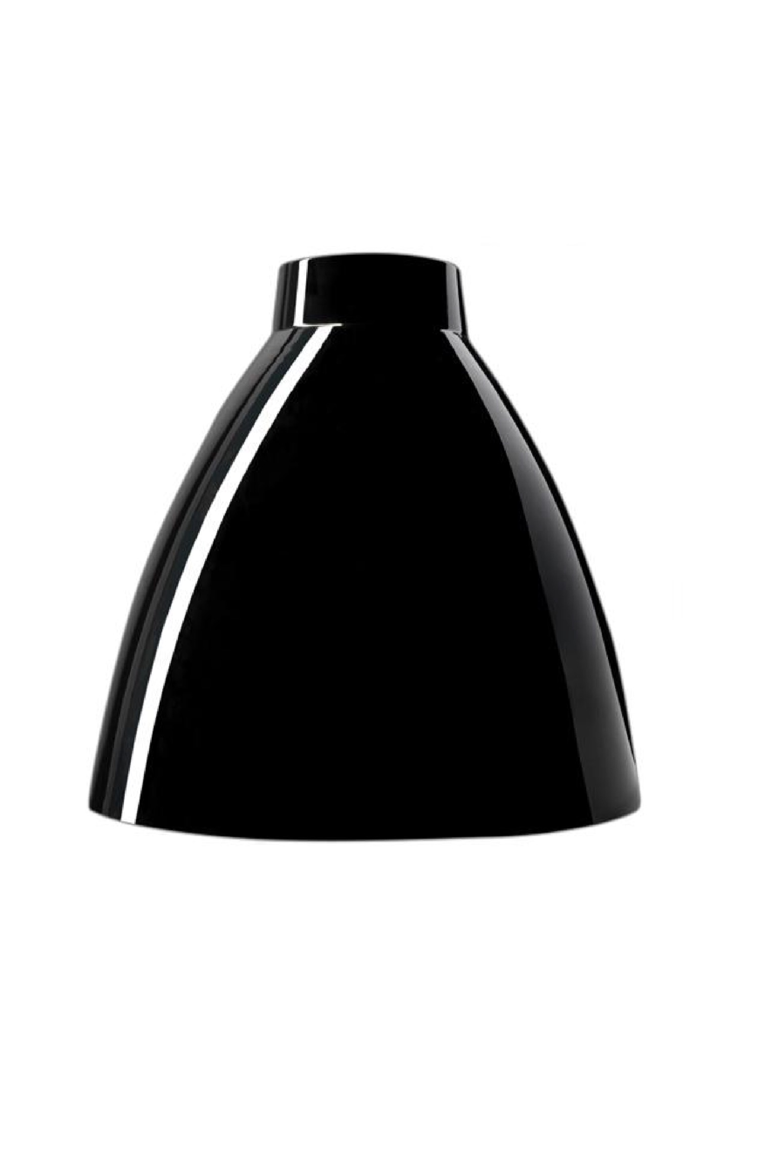 Abat-jour pour suspension en aluminium laqué noir (photo) Abat-jour pour suspension en aluminium laqué noir