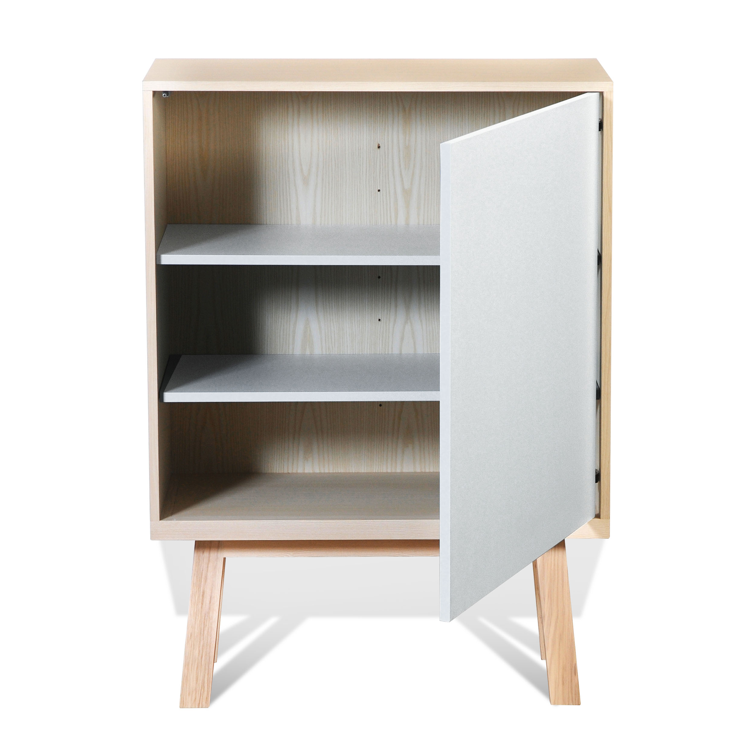 Armoire 1 porte en bois blanc balisson (photo) Armoire 1 porte en bois blanc balisson