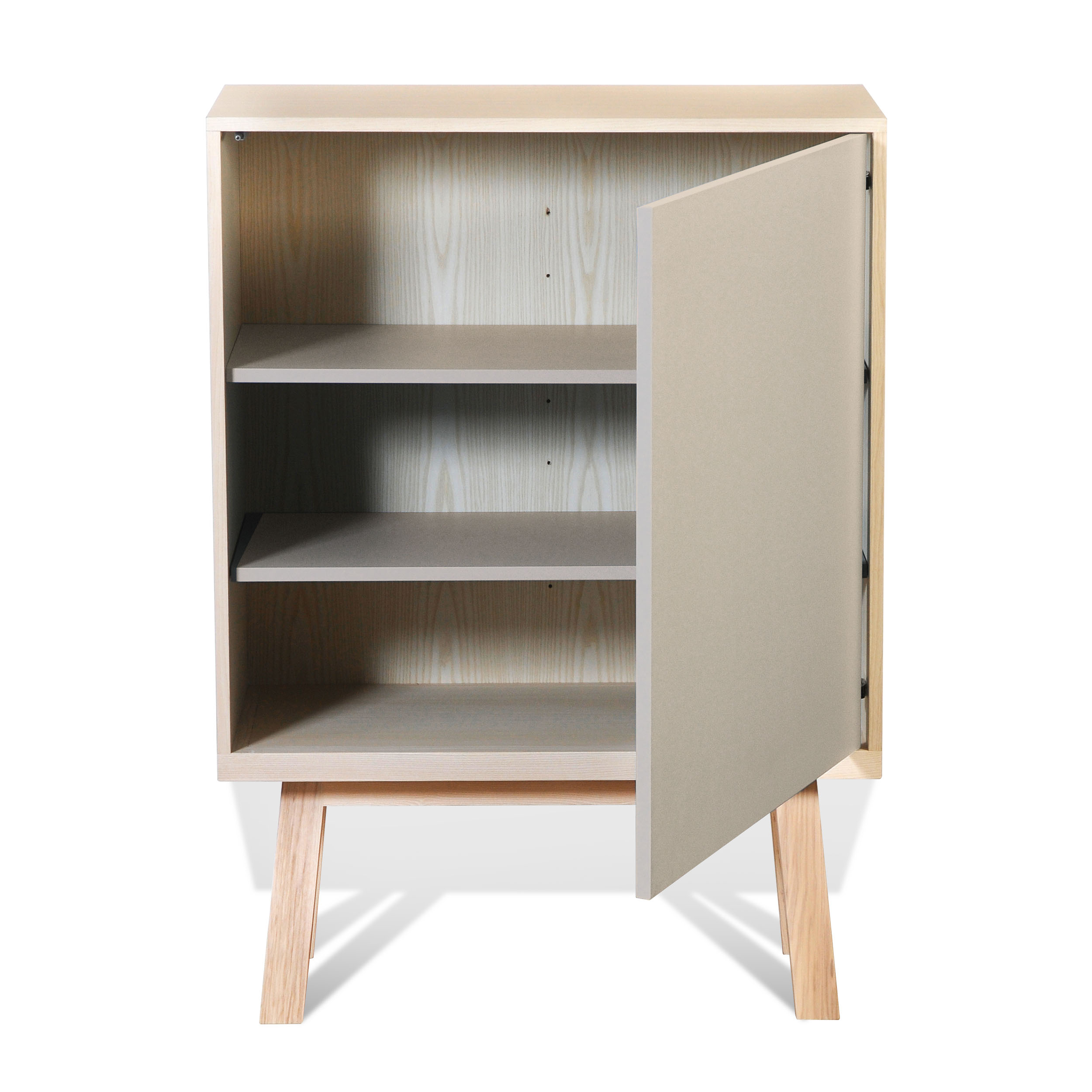 Armoire 1 porte en bois gris muscade (photo) Armoire 1 porte en bois gris muscade