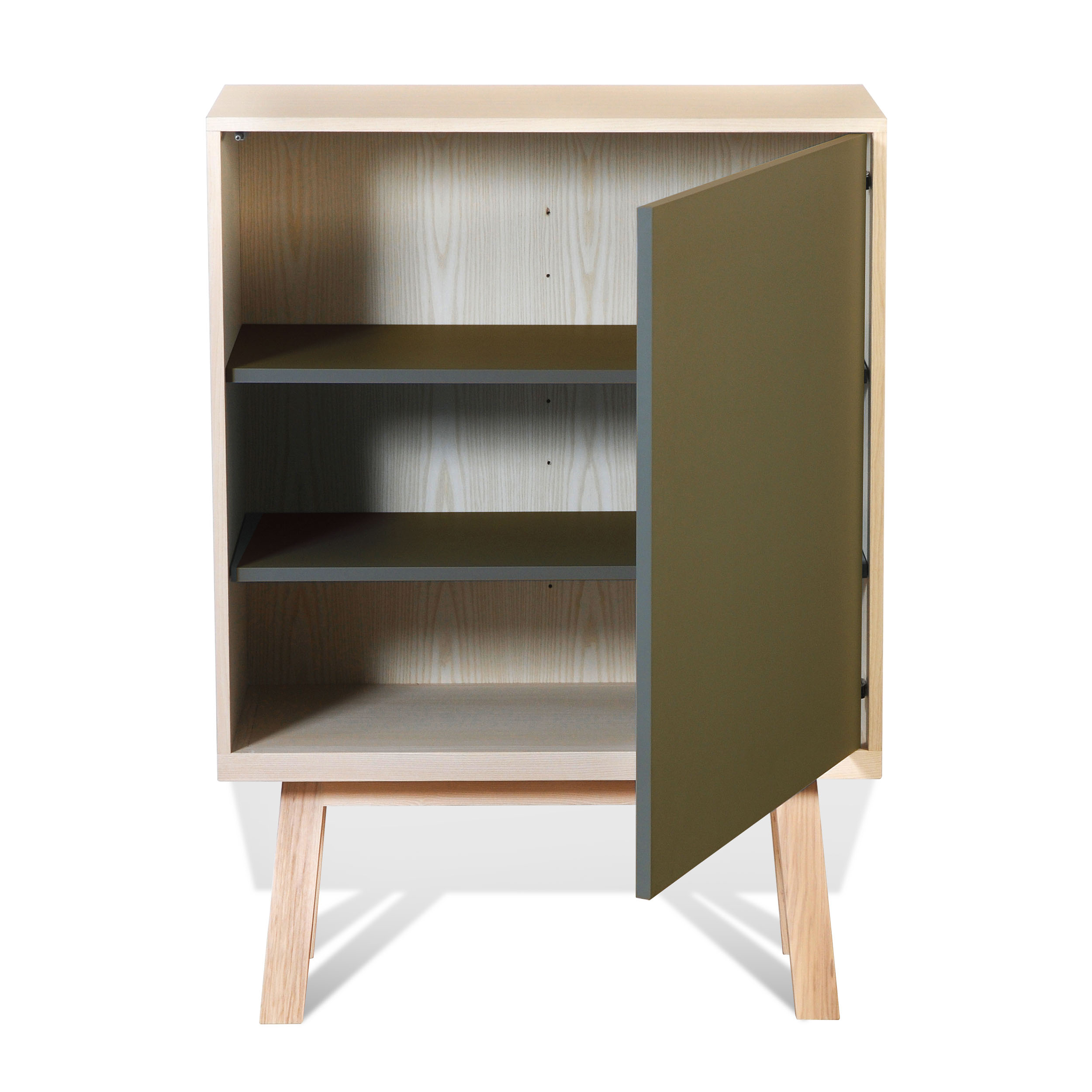 Armoire 1 porte en bois vert lancieux (photo) Armoire 1 porte en bois vert lancieux