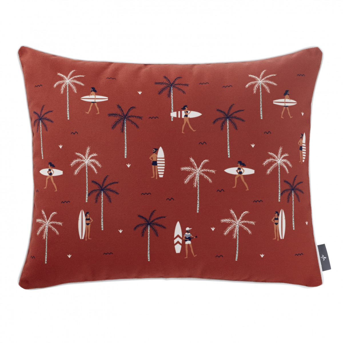 Coussin surfeurs velours Rouge 37 x 47 Coussin surfeurs velours Rouge 37 x 47