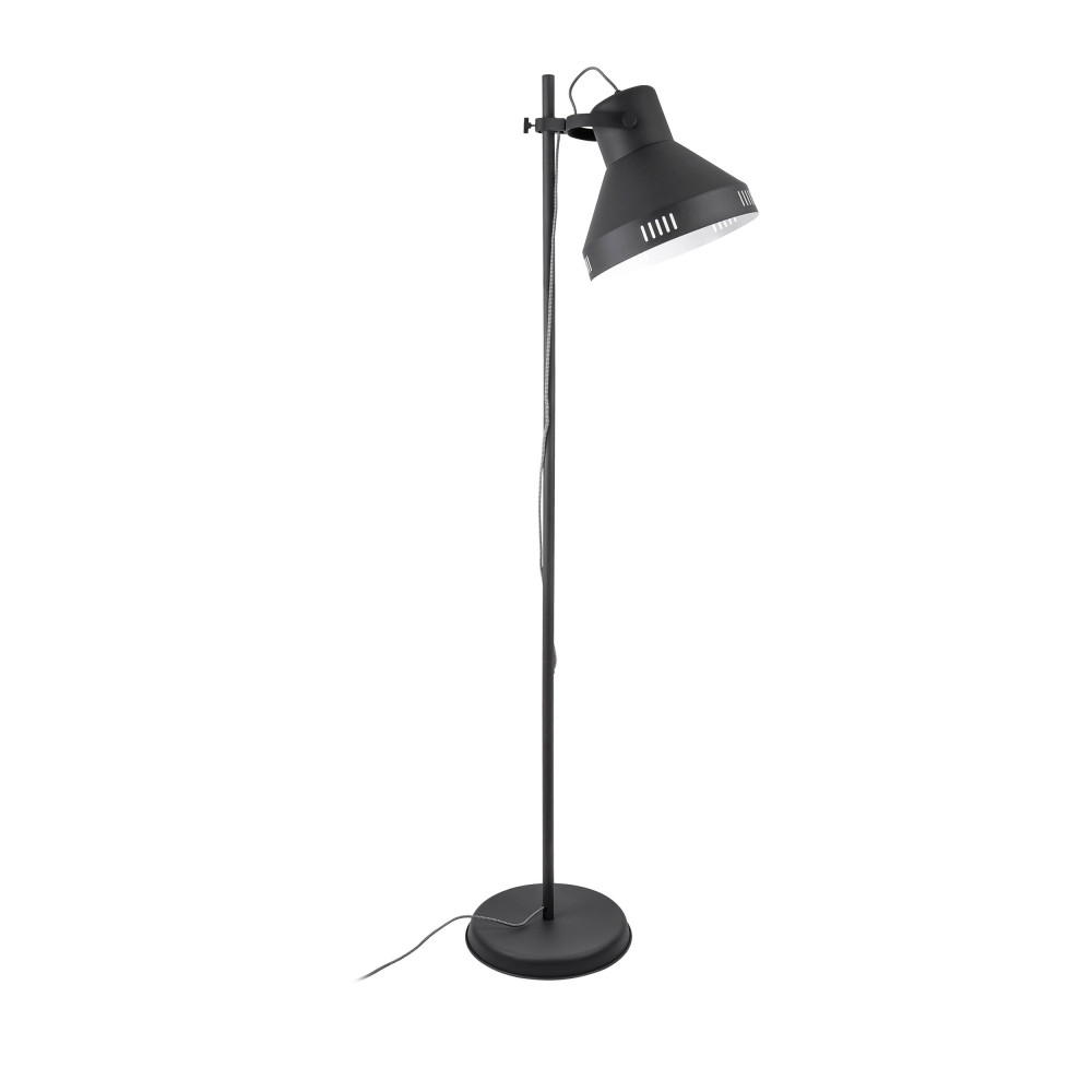 Lampadaire en mÃ©tal noir