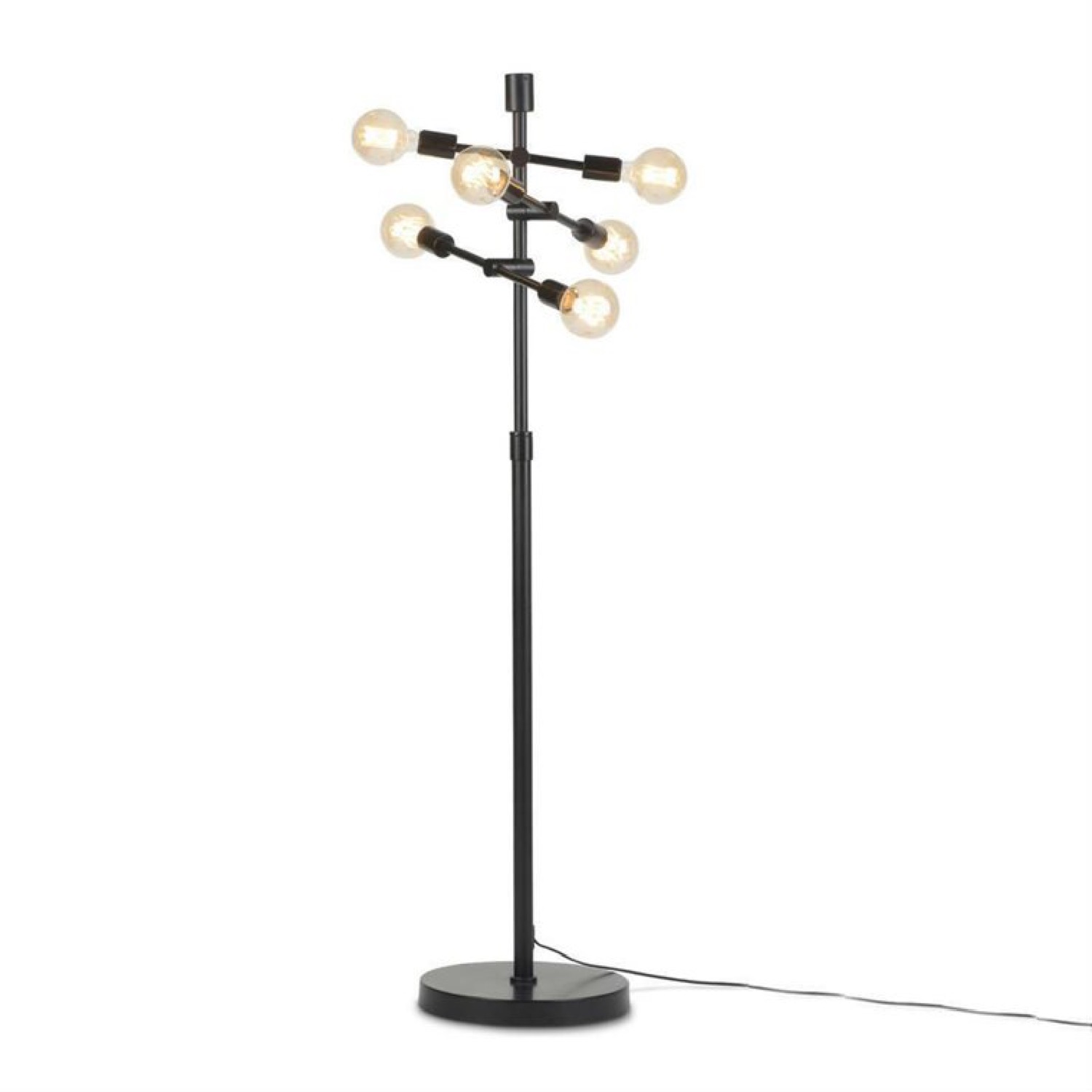 Lampadaire 6 lumiÃ¨res mÃ©tal H158cm