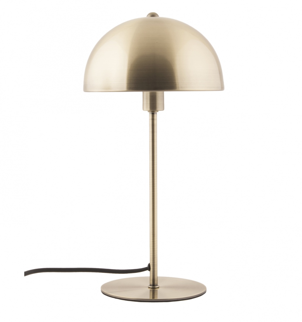 Lampe à poser champignon en métal – Doré