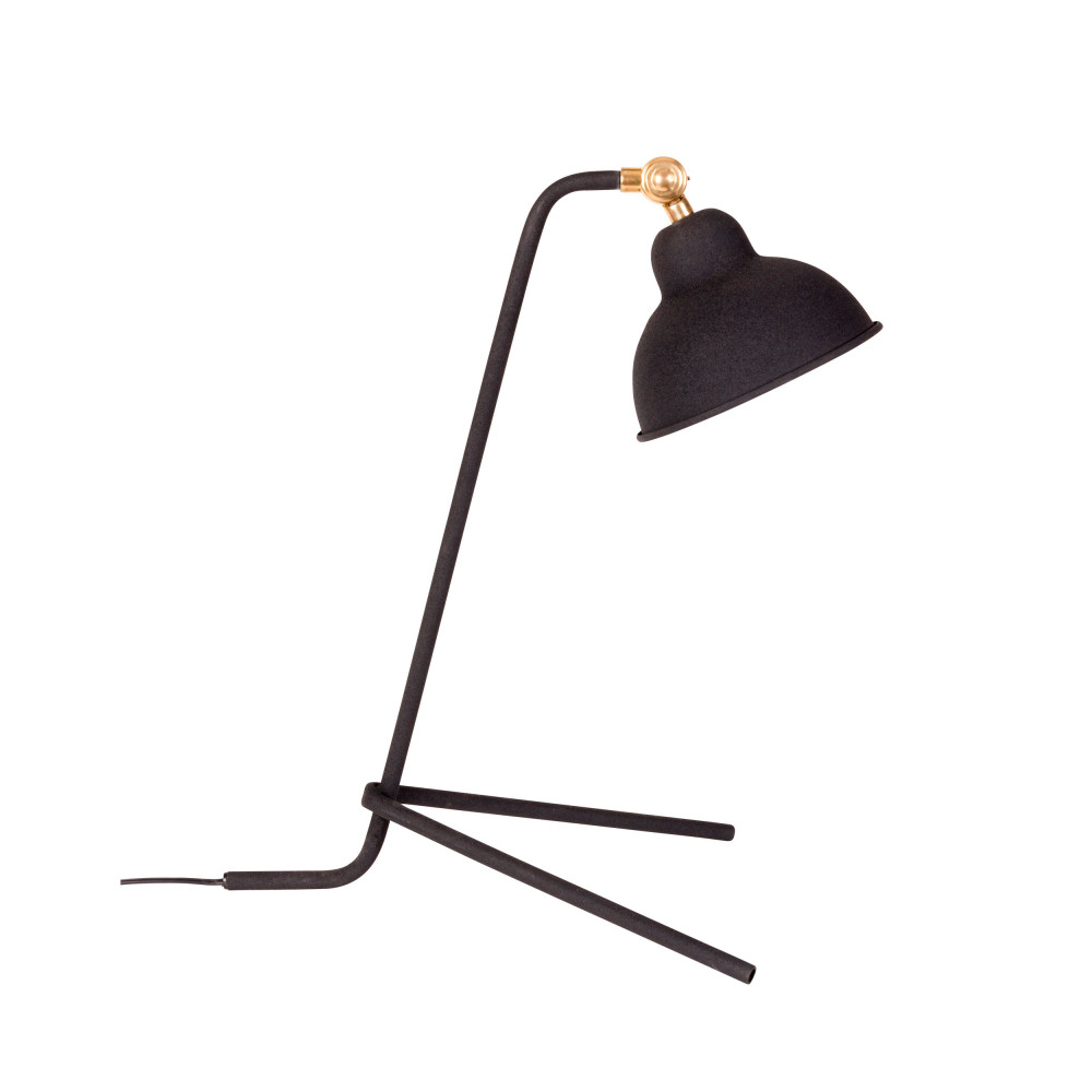 Lampe à poser design en métal noir Lampe à poser design en métal noir