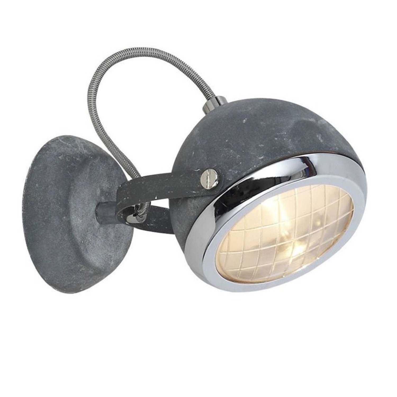 Spot métal gris patiné D11cm Spot métal gris patiné D11cm