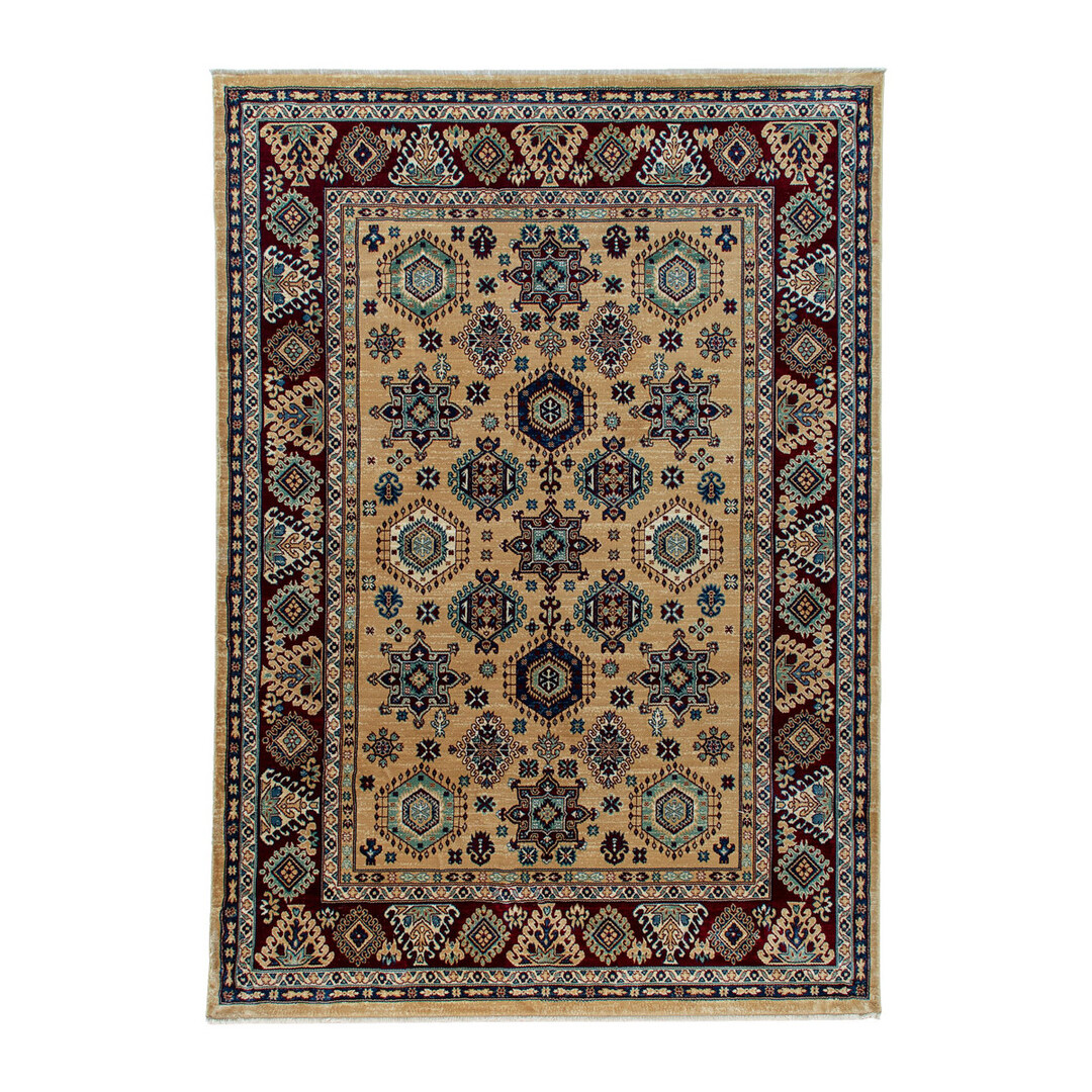 Tapis ethnique berbère en polyester beige 200x300 Tapis ethnique berbère en polyester beige 200x300