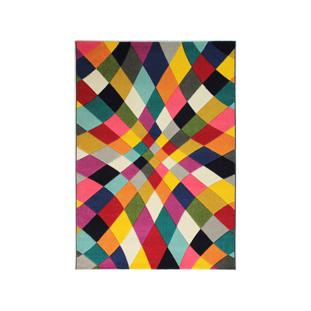 Tapis design en polypropylène multicolore 160x230 Tapis design en polypropylène multicolore 160x230