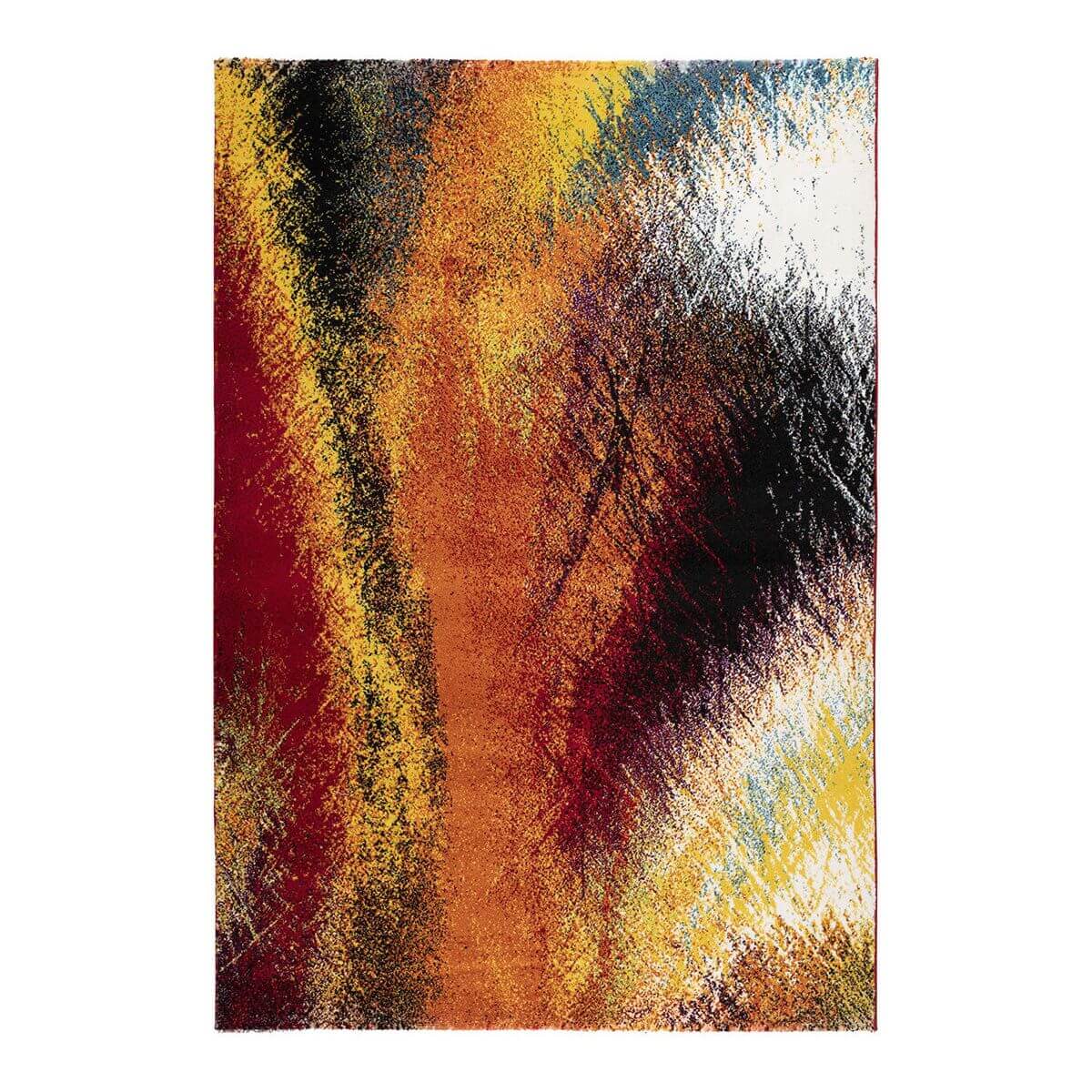 Tapis ethnique design en polypropylène multicolore 200x290 Tapis ethnique design en polypropylène multicolore 200x290