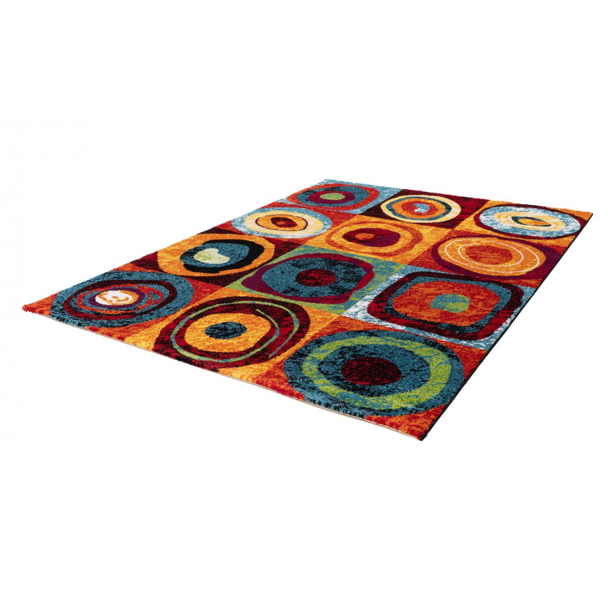 Tapis ethnique design en polypropylène multicolore 80x150 Tapis ethnique design en polypropylène multicolore 80x150