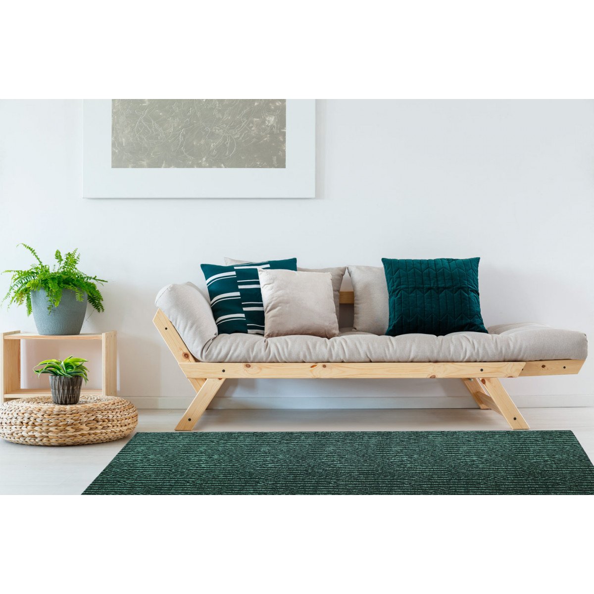 Tapis ethnique design en viscose vert 170x230 Tapis ethnique design en viscose vert 170x230