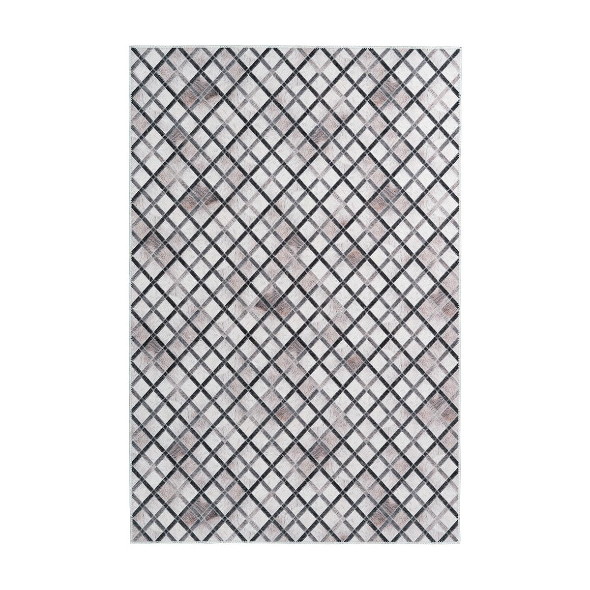 Tapis ethnique patchwork en polyester multicolore 120x170 Tapis ethnique patchwork en polyester multicolore 120x170