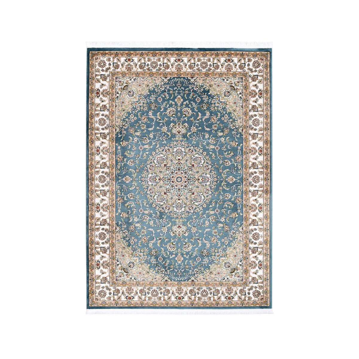 Tapis orientale en polyester bleu 160x230 Tapis orientale en polyester bleu 160x230