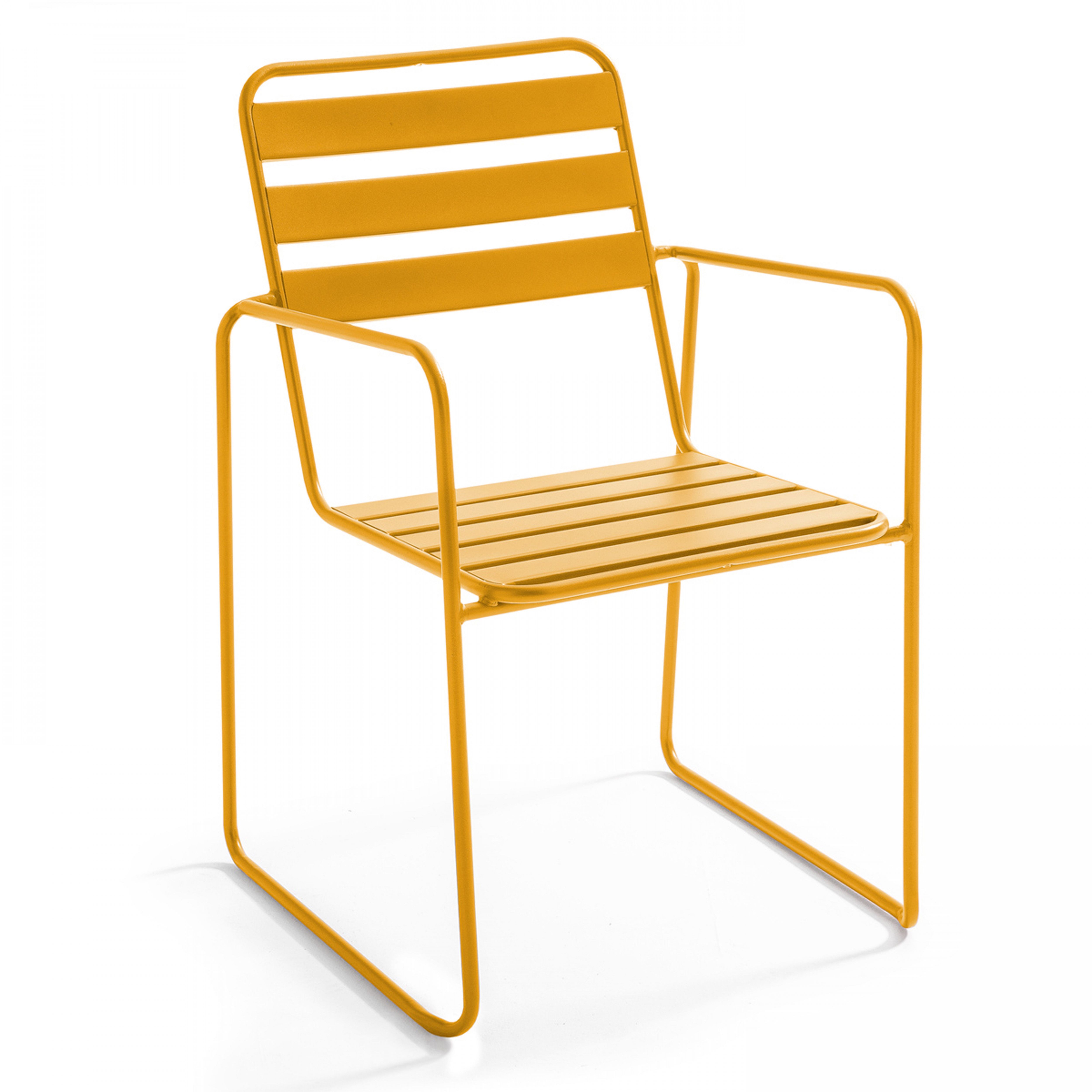 Fauteuil de jardin empilable en métal - Touquet Fauteuil de jardin empilable en métal - Touquet