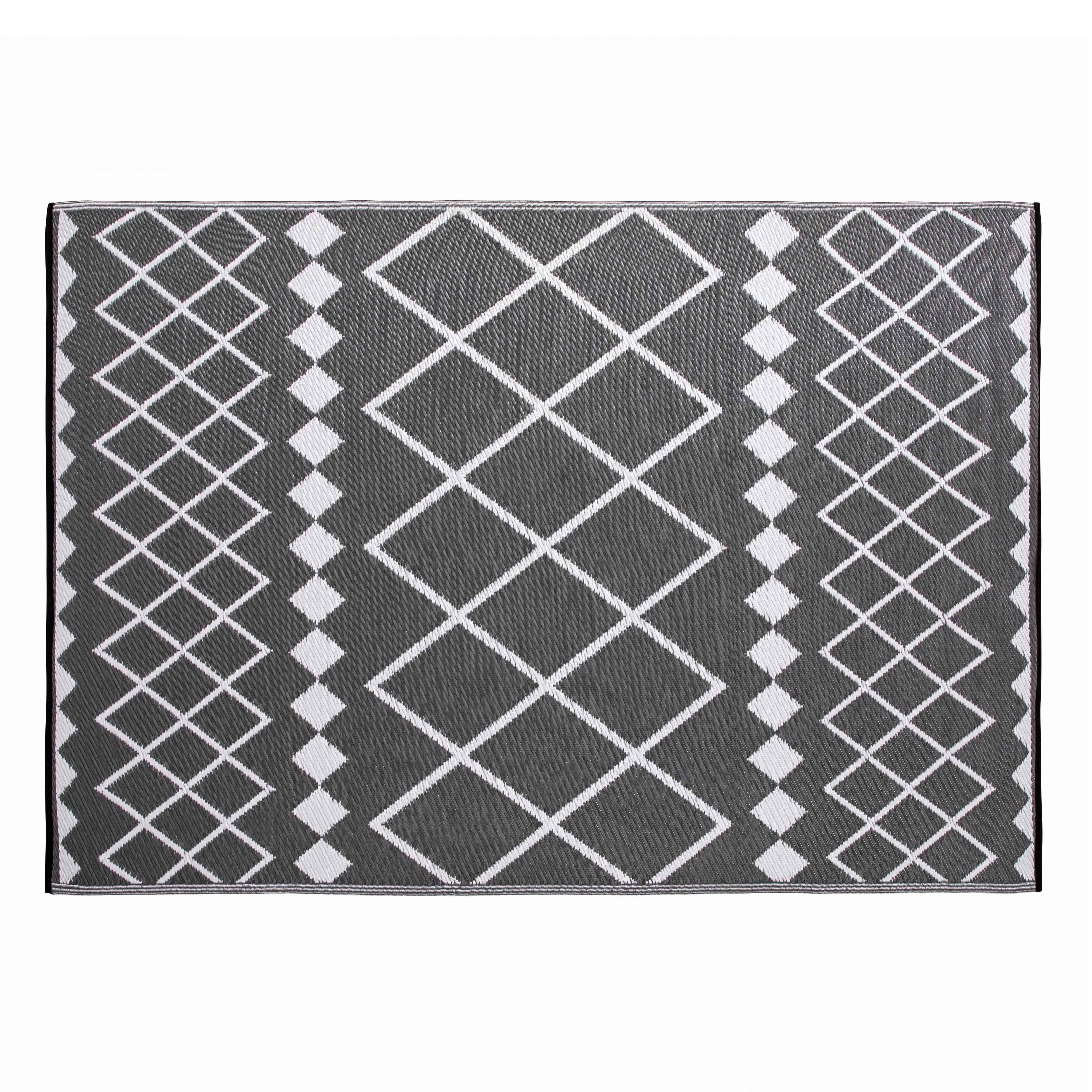 Tapis rectangulaire l polypropylène gris 180 x 120 cm Tapis rectangulaire l polypropylène gris 180 x 120 cm