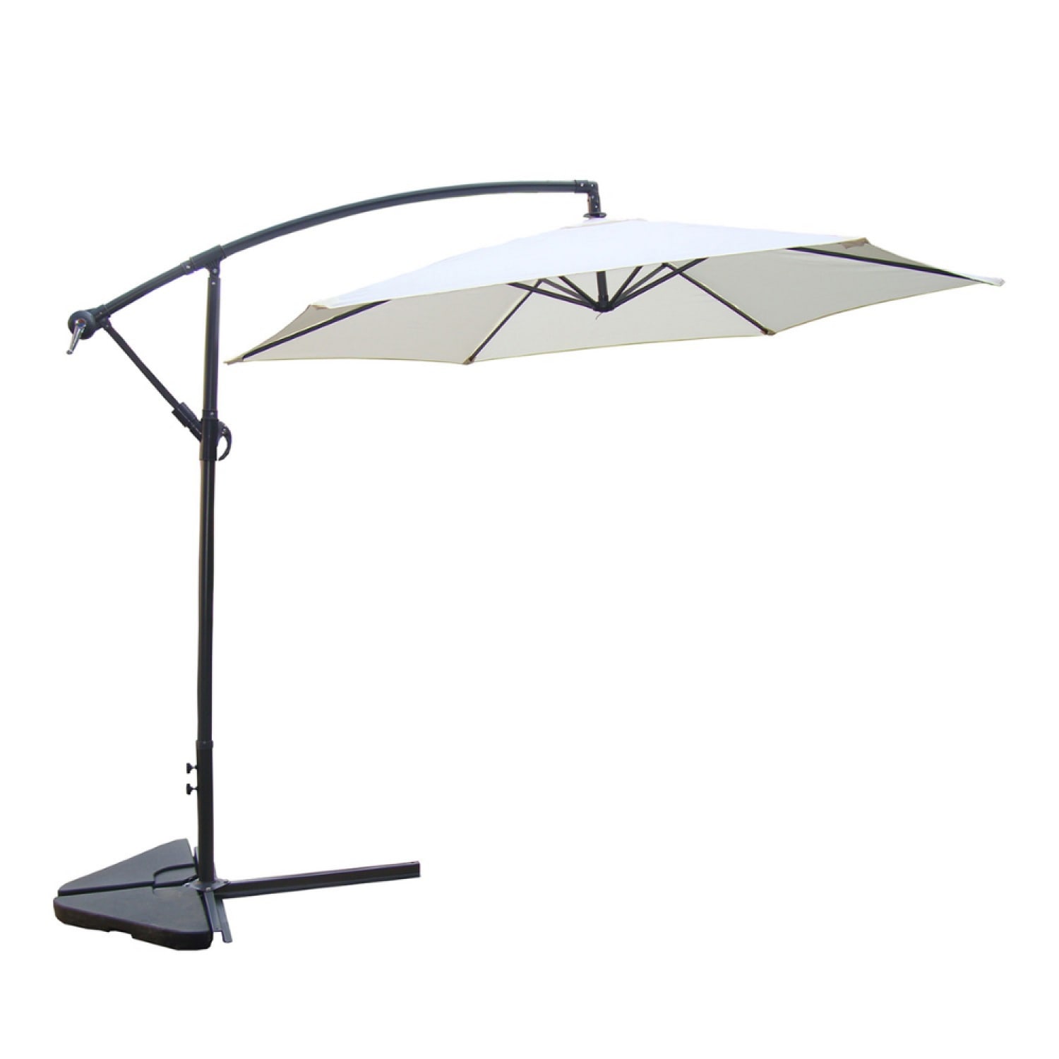 Parasol déporté D 3 m écru