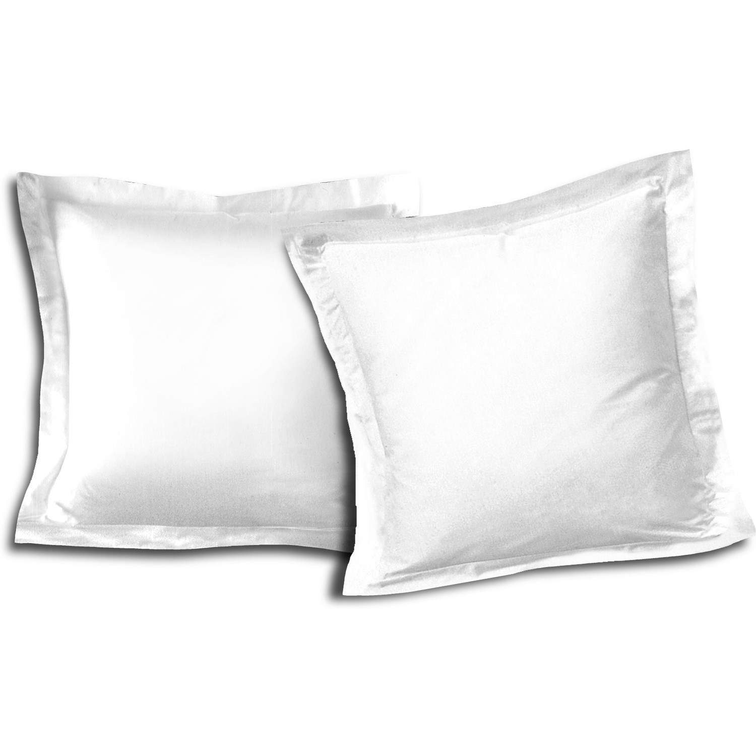 Taie d'oreiller coton blanc 65x65 cm