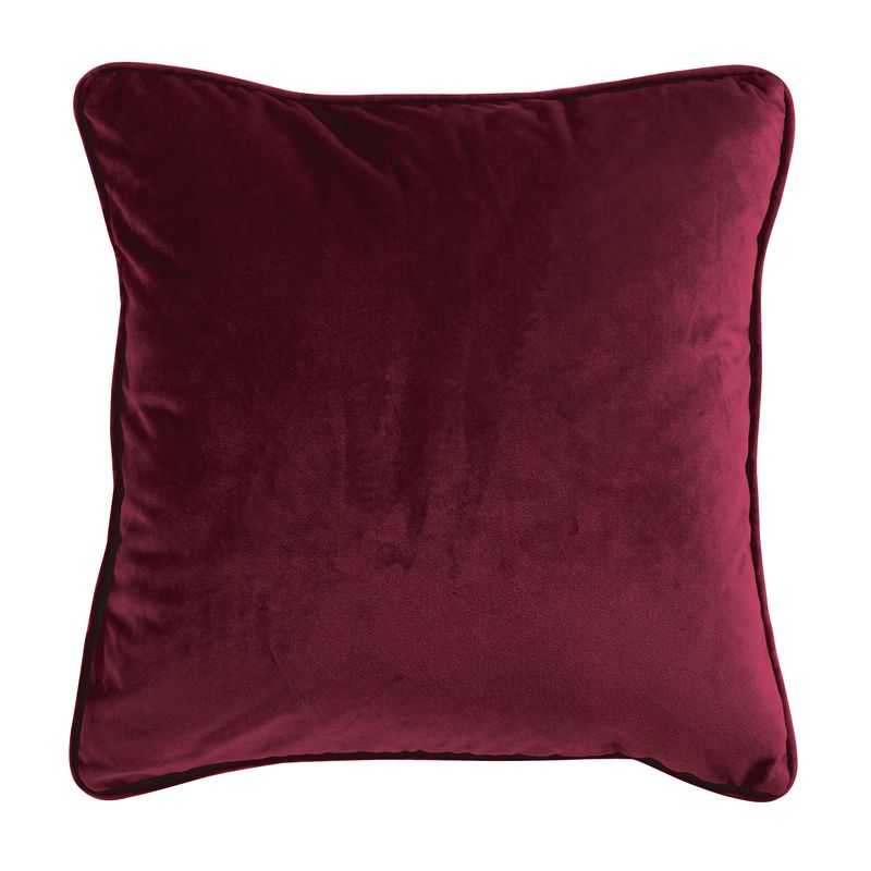 Coussin en velours rouge bourgogne 40x40 Coussin en velours rouge bourgogne 40x40
