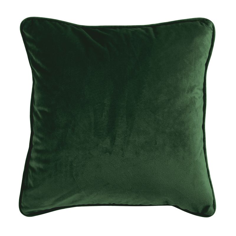 Coussin en velours vert foncé 40x40 Coussin en velours vert foncé 40x40