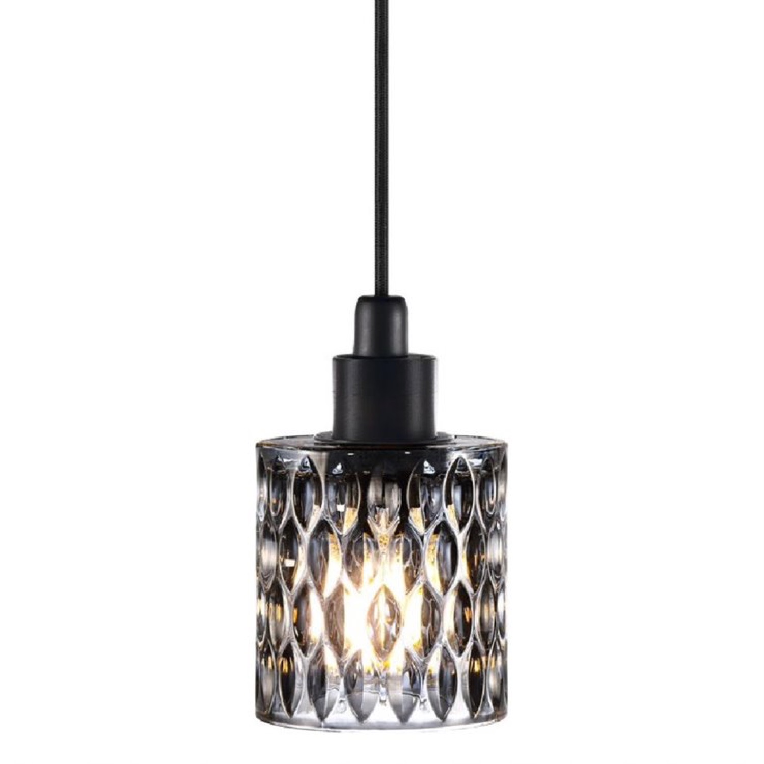 Suspension verre gris D10,8cm Suspension verre gris D10,8cm