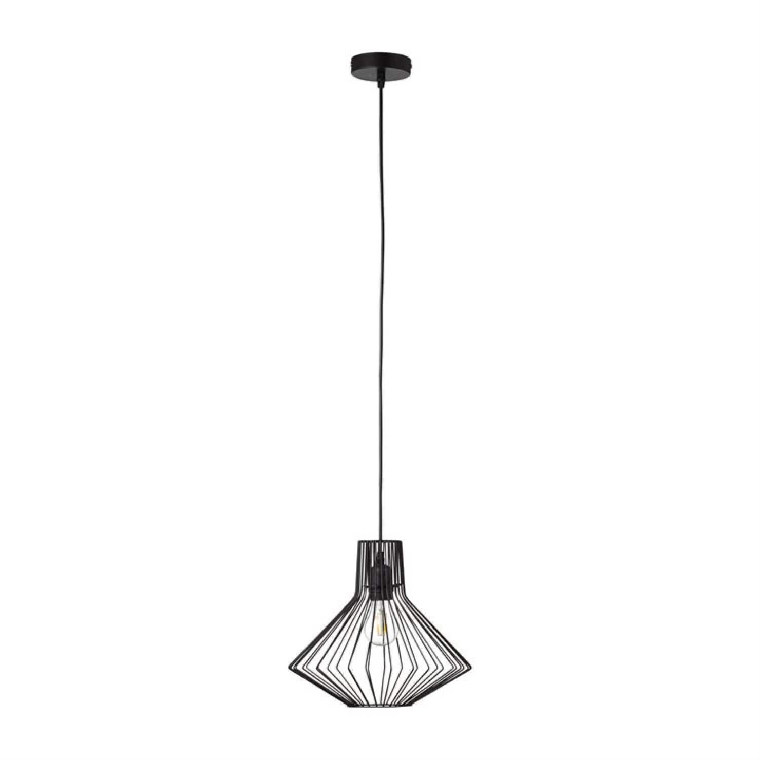 Suspension en métal filaire noir D30cm Suspension en métal filaire noir D30cm