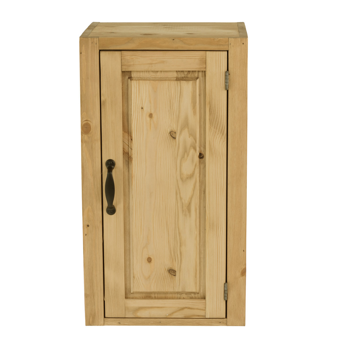 Meuble haut pin massif 40 cm 1 porte ouverture à droite (photo) Meuble haut pin massif 40 cm 1 porte ouverture à droite