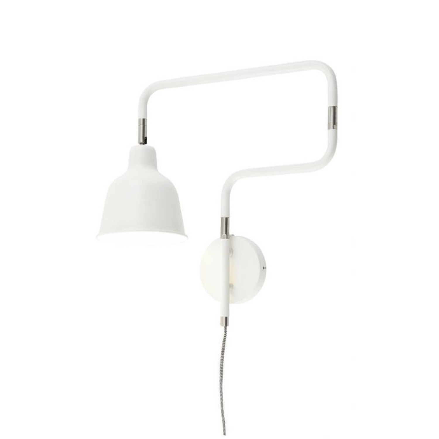 Applique articulée métal blanc L21-57cm Applique articulée métal blanc L21-57cm