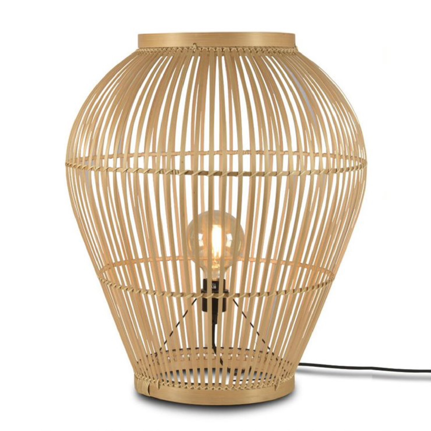 Lampe de sol bambou H70cm