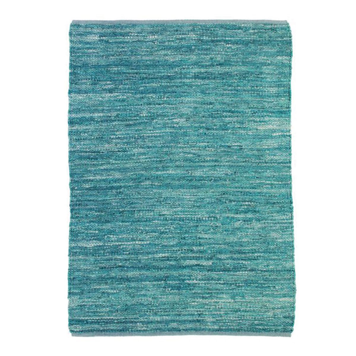 Tapis en cuir tressé bleu clair 160x230 Tapis en cuir tressé bleu clair 160x230