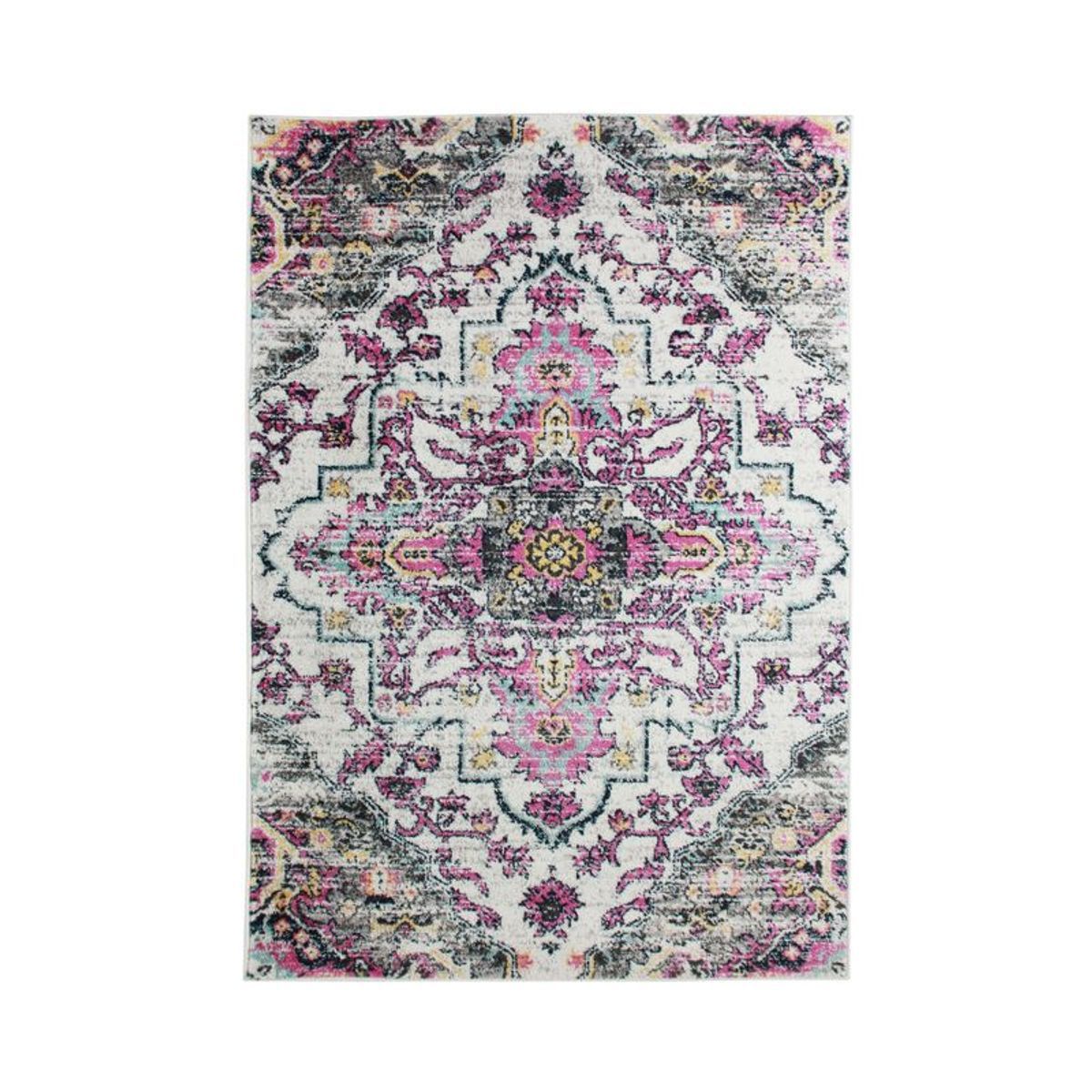 Tapis esprit médaillon vintage violet 133x190 Tapis esprit médaillon vintage violet 133x190