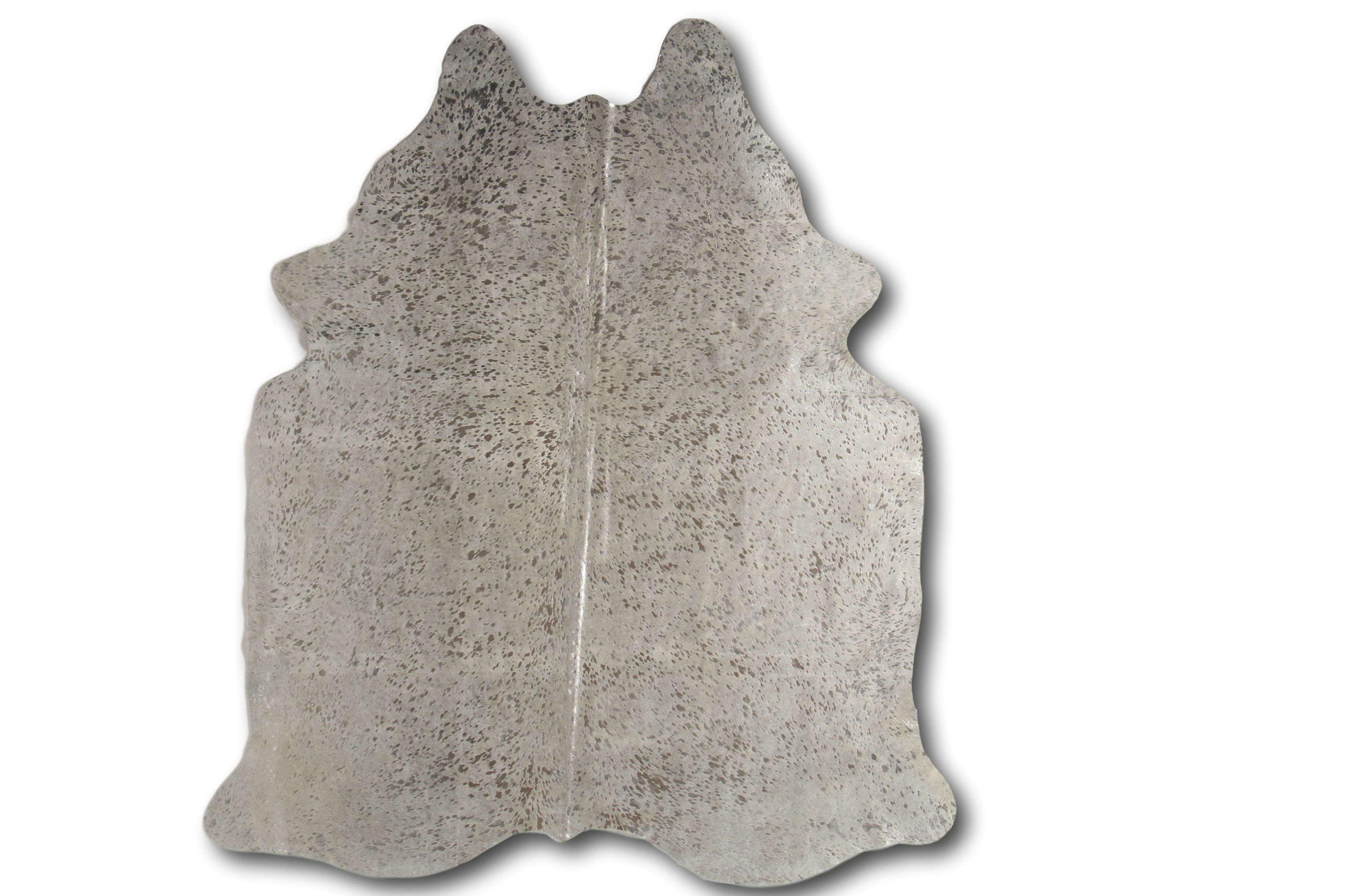Tapis en peau de vache devore argent 180x200 Tapis en peau de vache devore argent 180x200