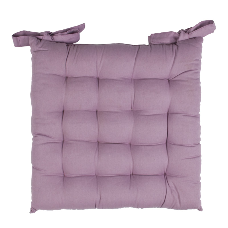 Galette 100% coton violine 38x38 Galette 100% coton violine 38x38