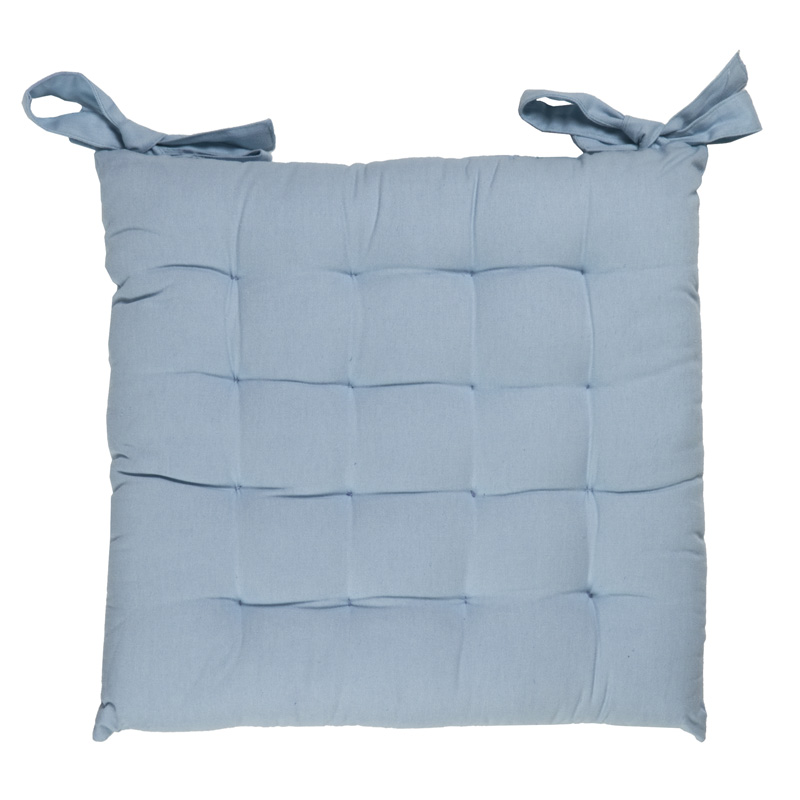 Galette 100% coton bleu 38x38 Galette 100% coton bleu 38x38