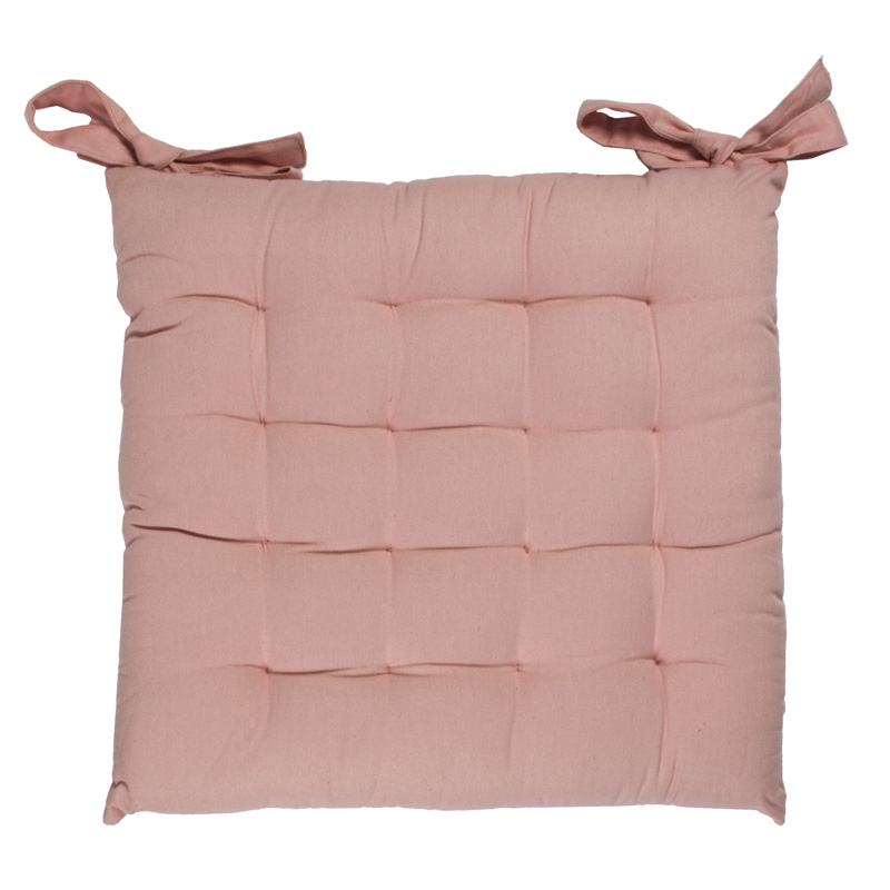 Galette 100% coton rose 38x38 Galette 100% coton rose 38x38