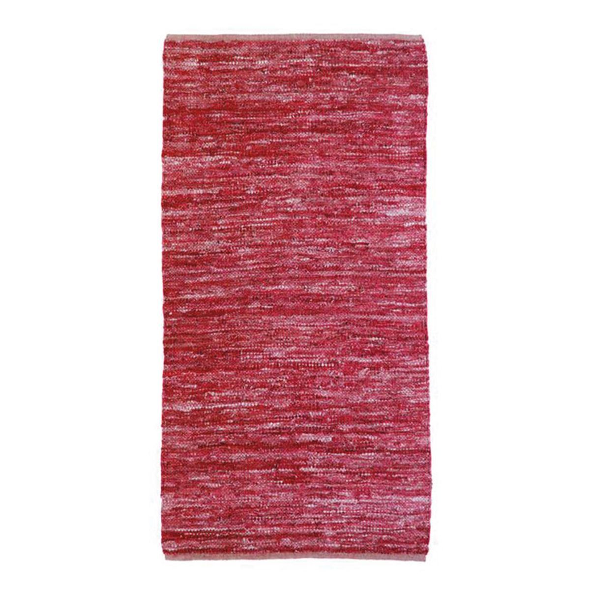 Tapis en cuir tressé burgundy 60x120 Tapis en cuir tressé burgundy 60x120