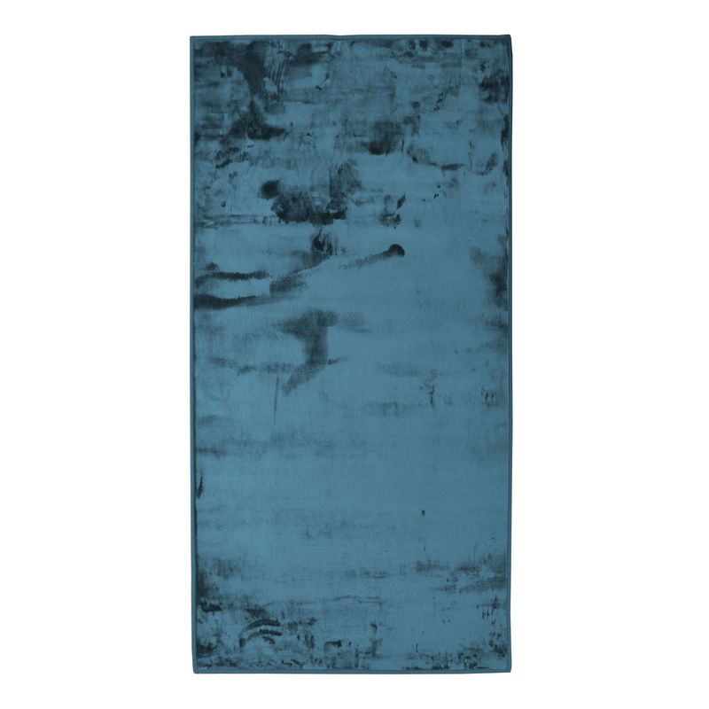 Tapis extra-doux effet velours bleu foncé 60x120 Tapis extra-doux effet velours bleu foncé 60x120