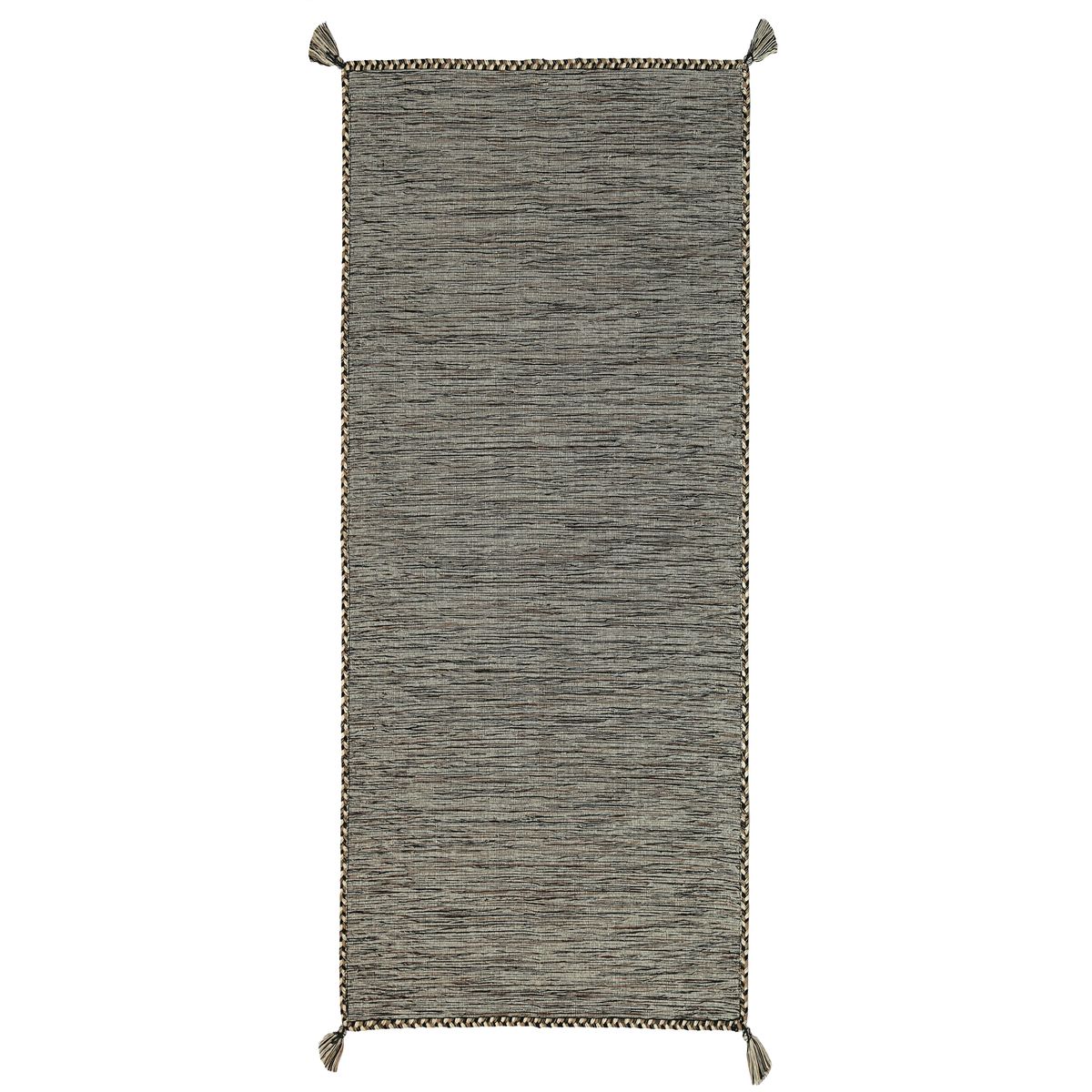 Tapis 100% coton tissé et tressé marron 50x120 Tapis 100% coton tissé et tressé marron 50x120
