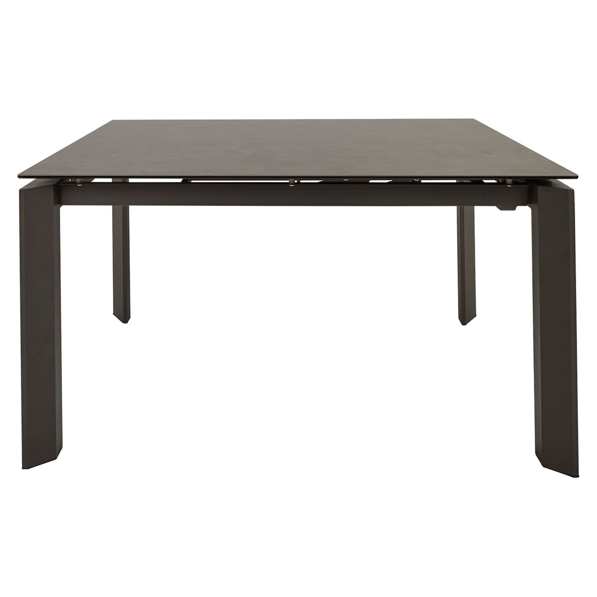 Table céramique extensible 140 cm, allonge intégrée