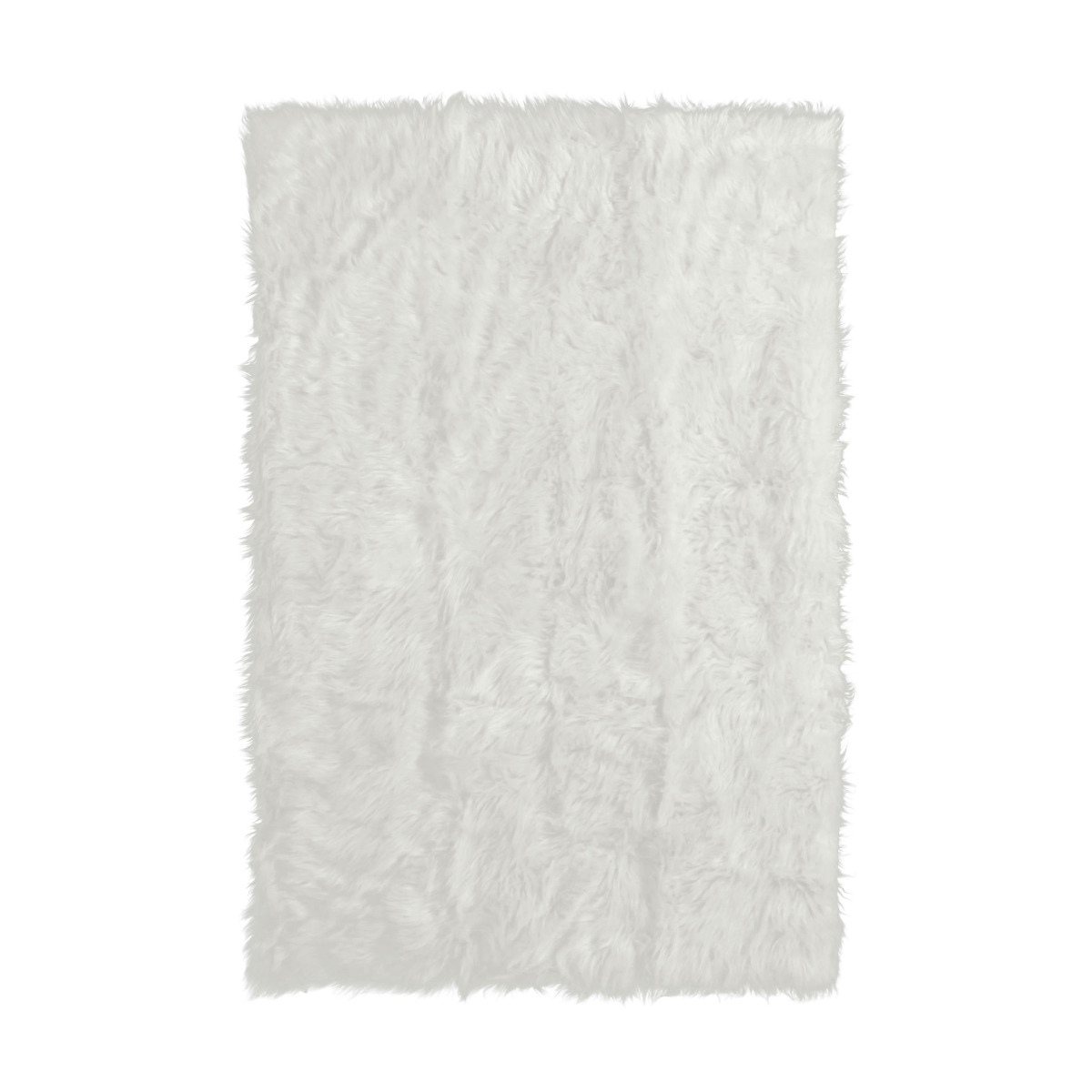 Tapis extra-doux esprit peau de mouton blanc 100x150 Tapis extra-doux esprit peau de mouton blanc 100x150