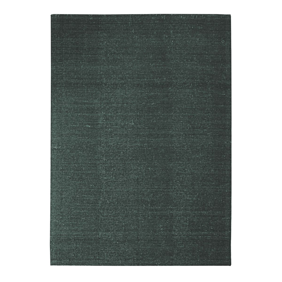 Tapis en laine et coton vert foncé 120x170 Tapis en laine et coton vert foncé 120x170