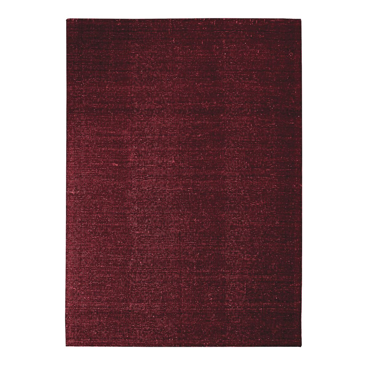 Tapis en laine et coton rouge foncé 120x170 Tapis en laine et coton rouge foncé 120x170