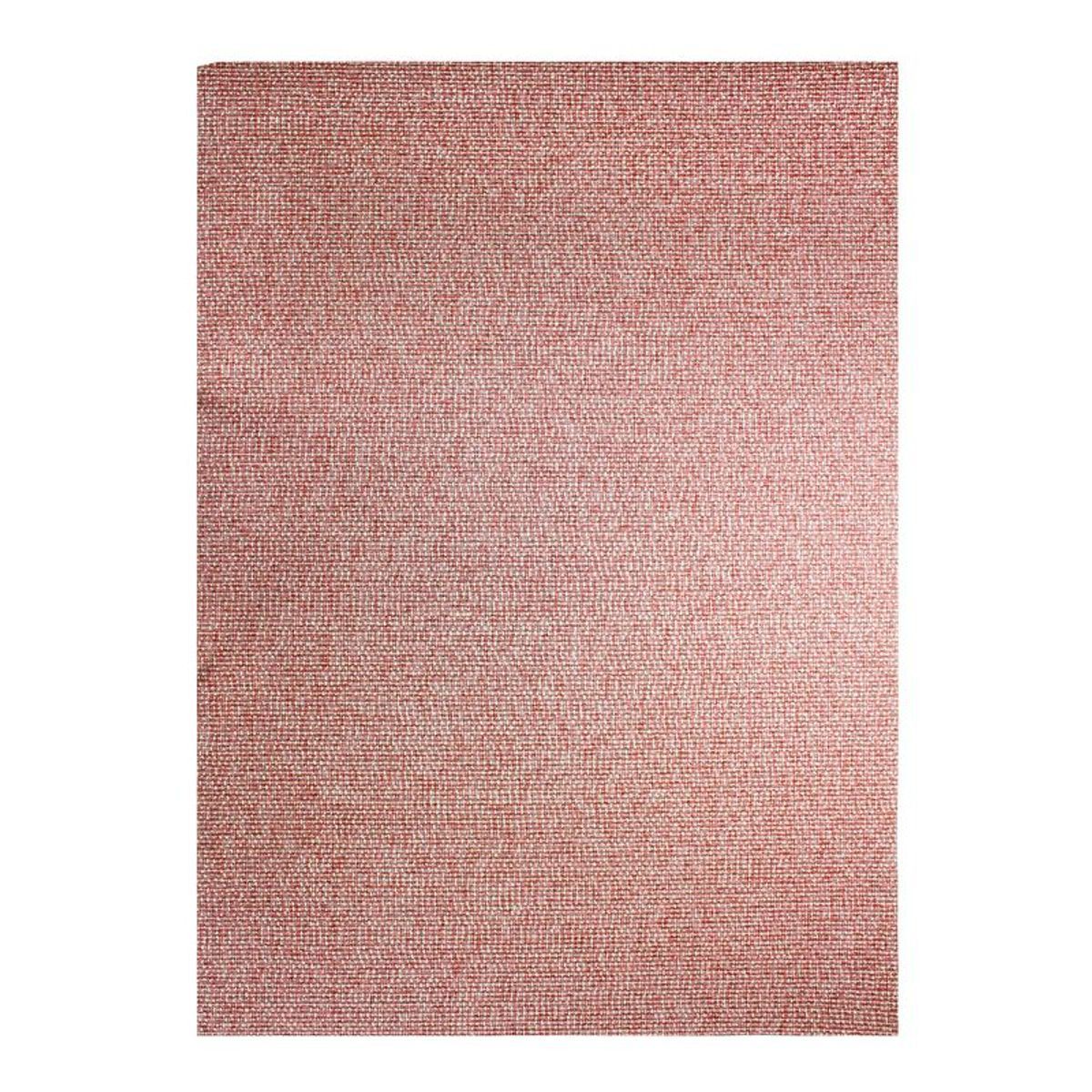 Tapis effet tweed pour intérieur et extérieur rouge 180x280